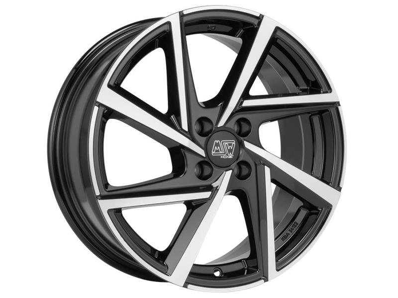 MSW 80-4 Gloss Black Full Polished J6.5 R16 4X108 ET32 CB65.1