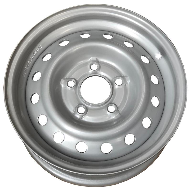 SRW Steel Trailer Silver J5.5 R14 5X112 ET30 CB66.6