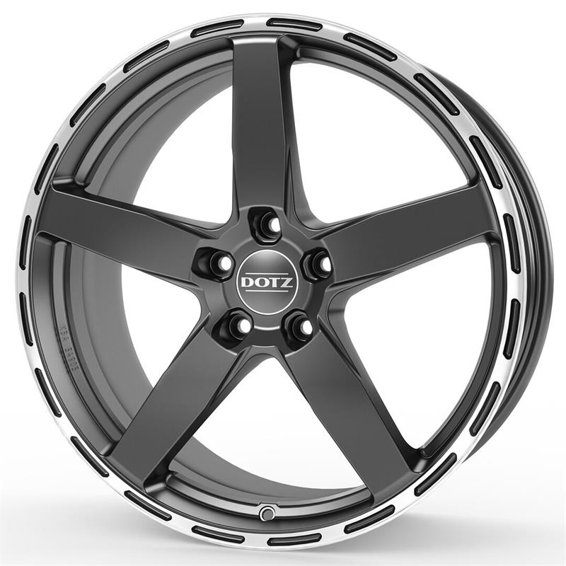 Dotz MarinaBay dark Gunmetal/polished lip J8.5 R18 5X114.3 ET45 CB71.6
