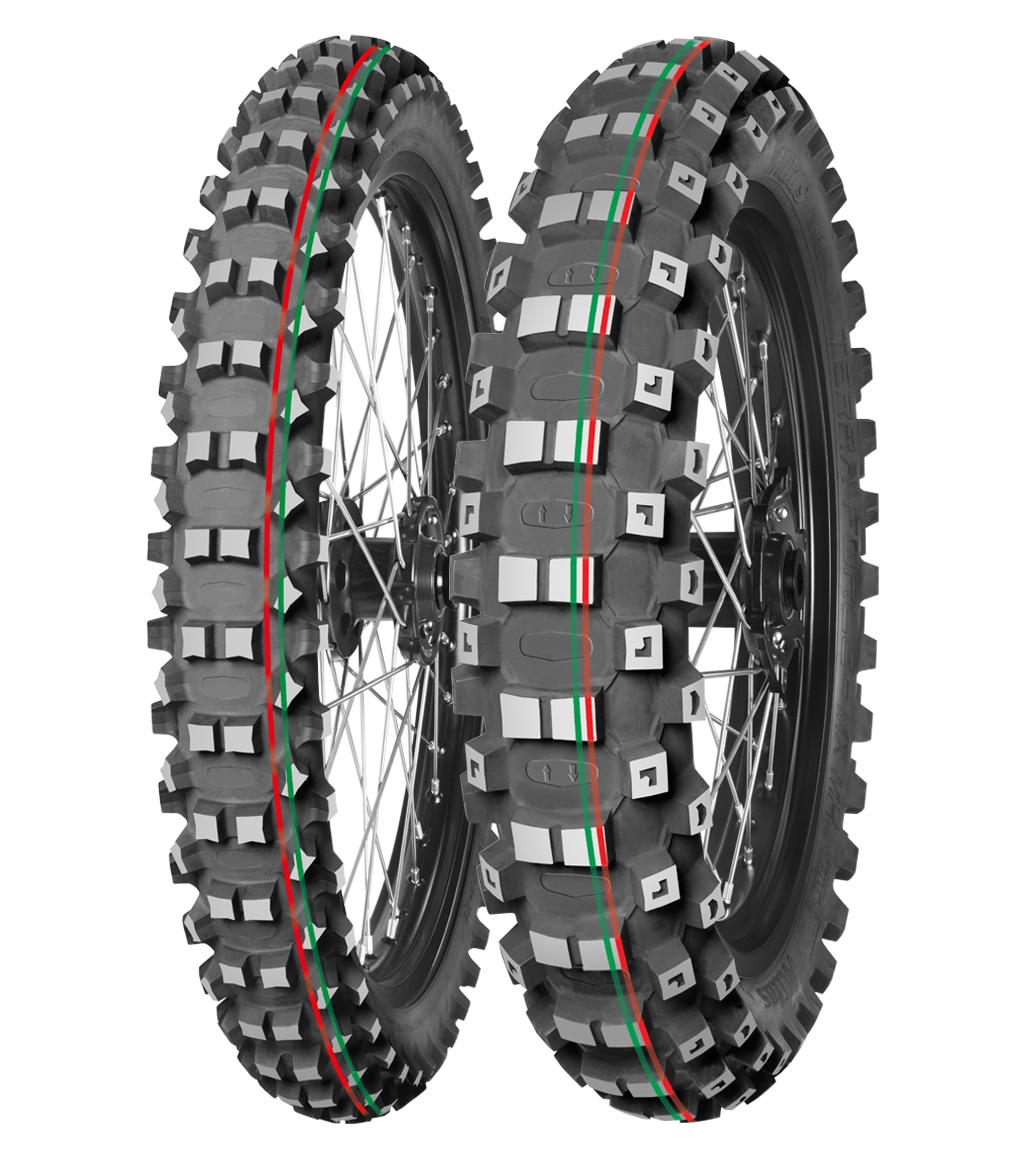 110/90 - 19 Mitas Terra Force-MX MH 62M TT Red&Green